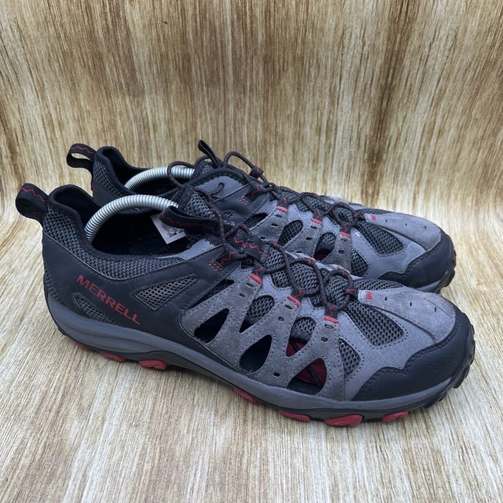 Merrell Accentor 3 Men's Size 13 Sieve Rock Grey Red Hiking Water Shoes J135177